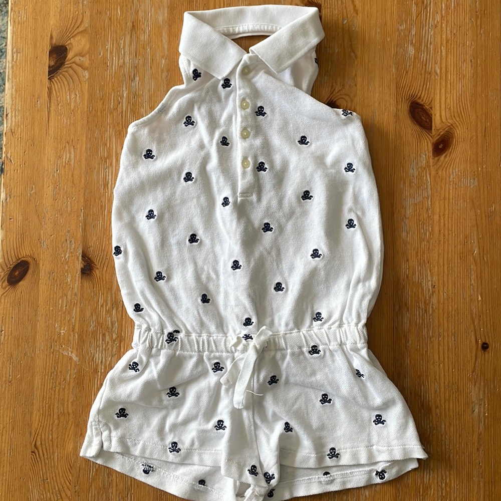 RALPH LAUREN Short Romper, Girl 6